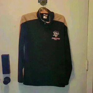 Mens Medium Pittsburgh  Penguins Long Sleeve 1/4 zip top